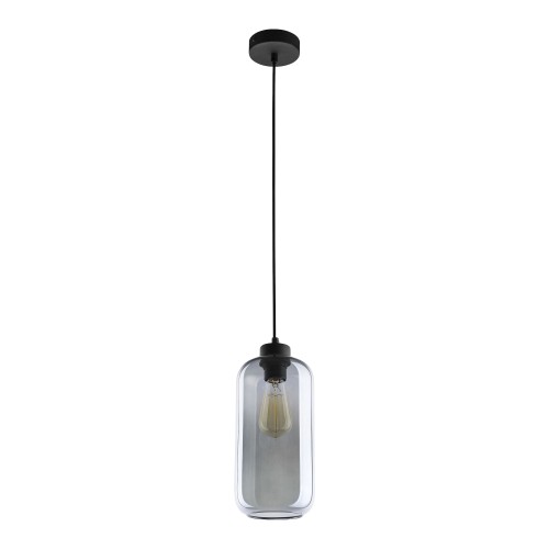 Lazio 1P E27, lampa wisząca, max. 15W, czarna AD-LD-6228BE27S ADVITI sufitowa nad stół blat wyspę