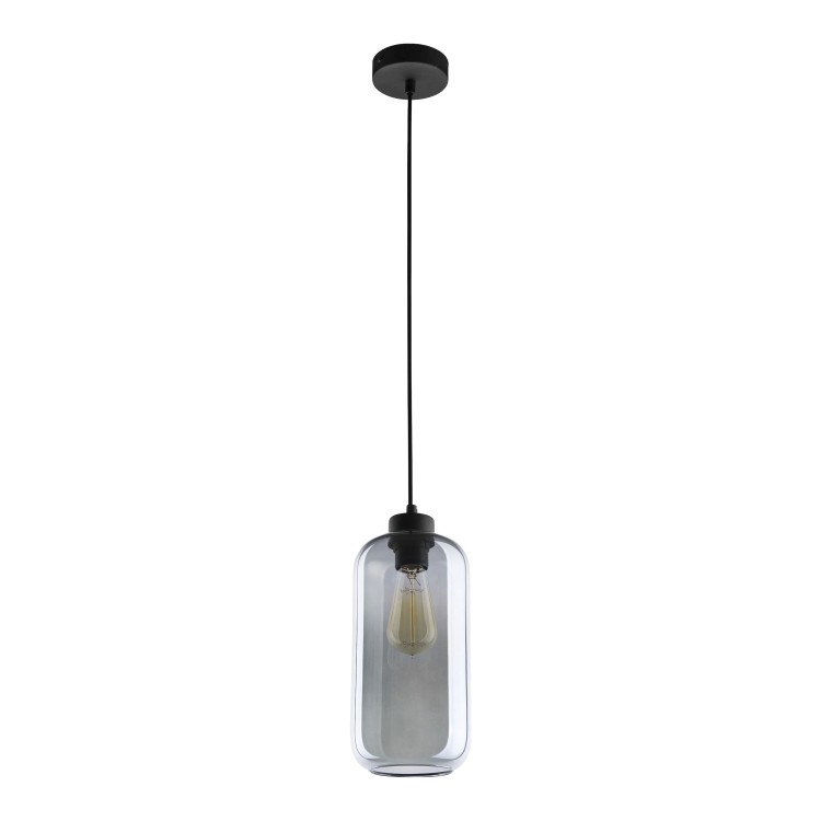 Lazio 1P E27, lampa wisząca, max. 15W, czarna AD-LD-6228BE27S ADVITI sufitowa nad stół blat wyspę