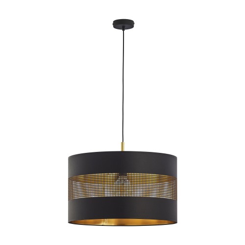 Alessio 1P E27, lampa wisząca, max. 60W, czarno-złota AD-LD-6243BCE27T ADVITI