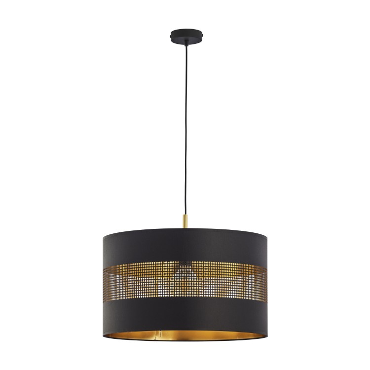 Alessio 1P E27, lampa wisząca, max. 60W, czarno-złota AD-LD-6243BCE27T ADVITI