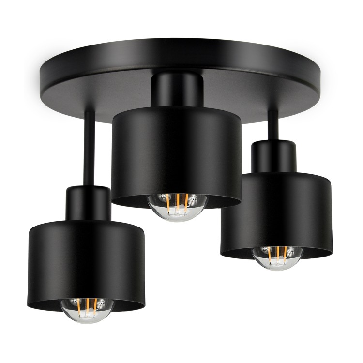 Ramos 3P E27, lampa wisząca, max. 3x60W, czarna AD-LD-6258BE27M ADVITI