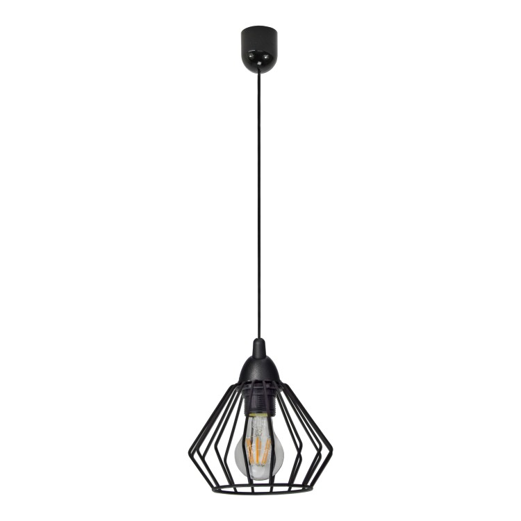 Waya 1P E27, lampa wisząca, max. 60W, czarna AD-LD-6263BE27M ADVITI