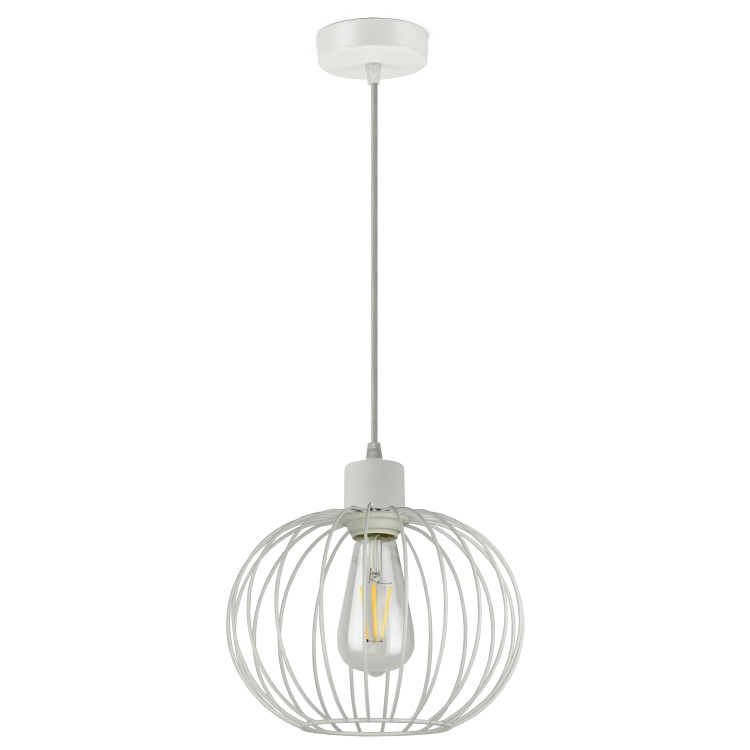 Sola 1P E27, lampa wisząca, max. 60W, biała AD-LD-6266WE27M ADVITI