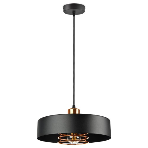 Chiro 1P E27, lampa wisząca, max. 60W, czarna AD-LD-6267BE27M ADVITI