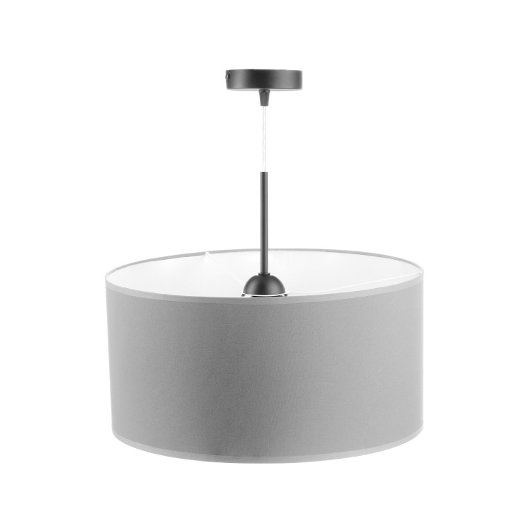 Rollo 1P E27, lampa wisząca, max. 60W, szara AD-LD-6339GE27T ADVITI