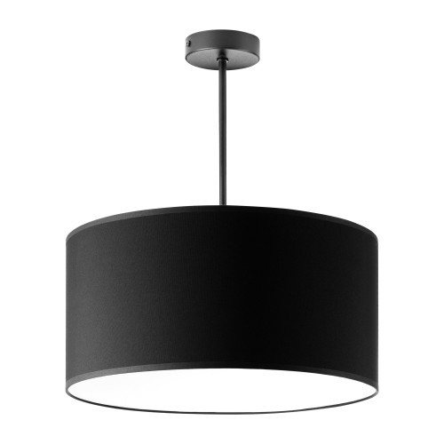 Rollo 1P E27, lampa wisząca, max. 60W, czarna, krótka AD-LD-6340BE27T ADVITI