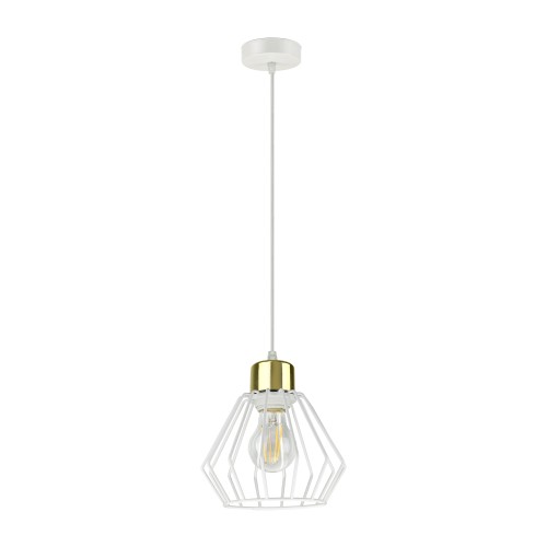 Waya 1P E27, lampa wisząca, max. 60W, biała AD-LD-6345WE27M ADVITI