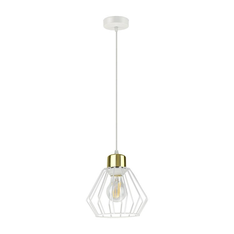 Waya 1P E27, lampa wisząca, max. 60W, biała AD-LD-6345WE27M ADVITI