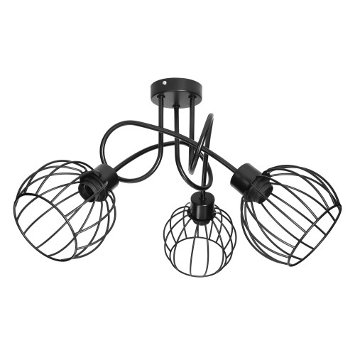 MARBELLA 3P E27, lampa wisząca, max. 3x60W, czarna AD-LD-6351BE27M ADVITI