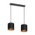 NEVA 2P E27, lampa wisząca, max. 2x60W, czarna AD-LD-6362BE27T ADVITI sufitowa nad stół blat wyspę