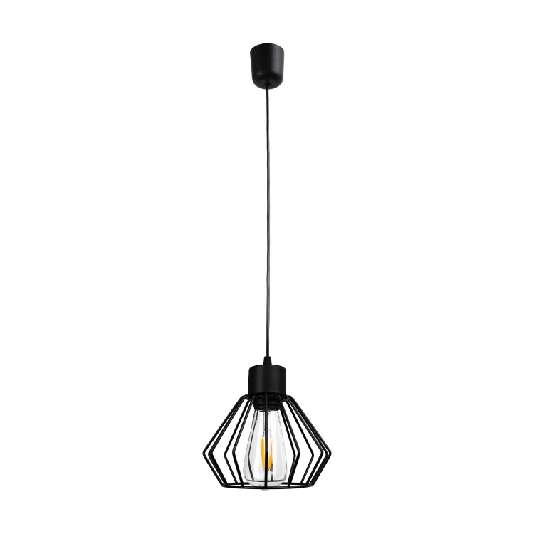 PINO 1P E27, lampa wisząca, max. 60W, czarna AD-LD-6373BE27M ADVITI