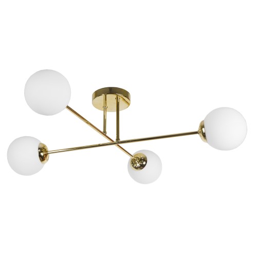 LEIA 4P E27, lampa wisząca, max. 4x60W, złota AD-LD-6438CE27SM ADVITI sufitowa nad stół blat