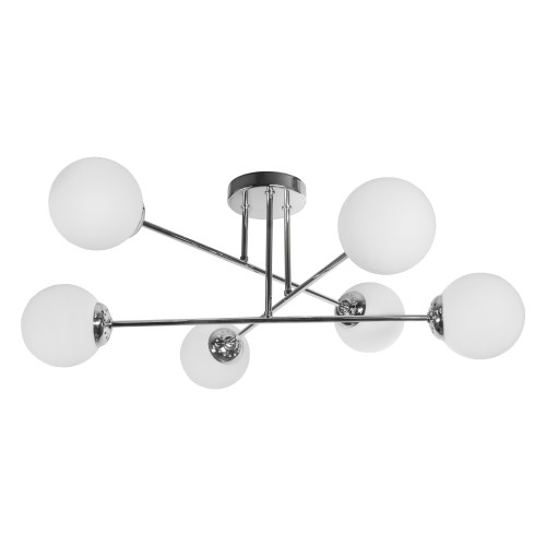 LEIA 6P E27, lampa wisząca, max. 6x60W, chrom AD-LD-6439GGE27SM ADVITI sufitowa nad stół blat