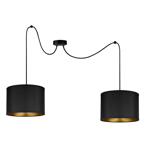KYLO 2P E27, lampa wisząca, max. 2x60W, czarna AD-LD-6449BE27T ADVITI sufitowa nad stół blat wyspę