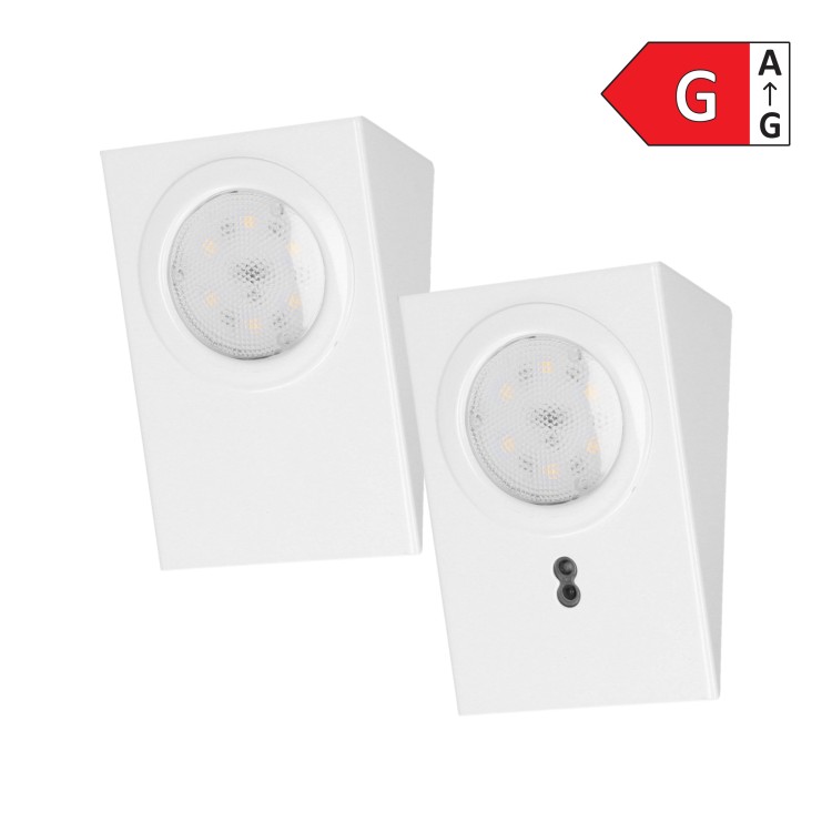Zestaw opraw podszafkowych MAKAN LED 2,5W, 180lm, 4000K, z wyłącznikiem bezdotykowym, biały AD-OM-6207L4/W ADVITI