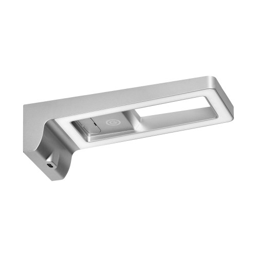 ARTUS lampka podszafkowa LED 3W, 225lm, 4000K, z włącznikiem dotykowym i USB, szara AD-OM-6474L4/G/USB ADVITI
