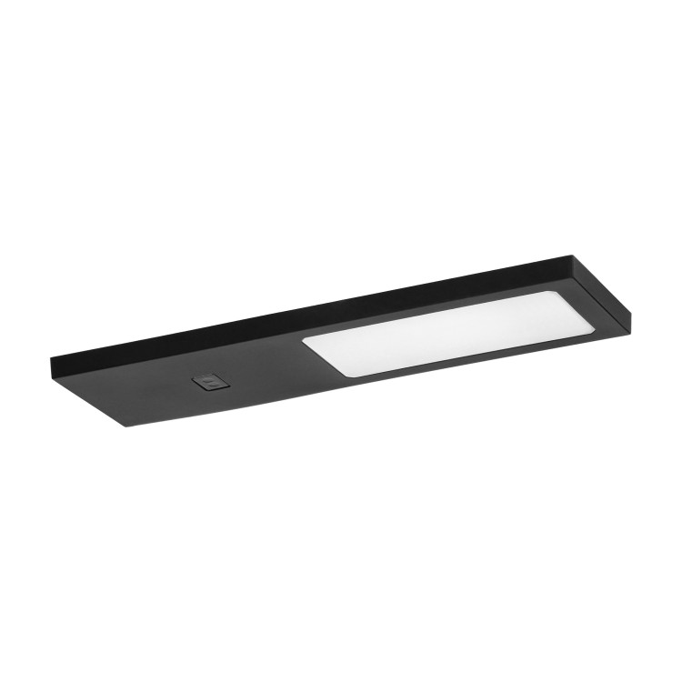 PLANA lampka podszafkowa LED 4W, 240lm, 4000K, z włącznikiem bezdotykowym, czarna AD-OM-6476L4/B/SW ADVITI