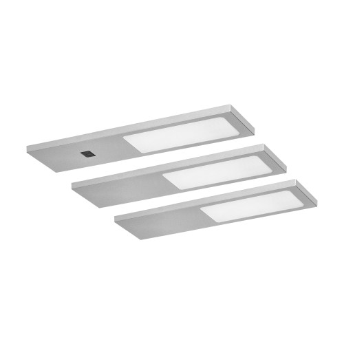 PLANA zestaw 3 lamp podszafkowych LED, 3x4W, 3x240lm, 4000K, z włącznikiem bezdotykowym, szare AD-OM-6477L4/G ADVITI