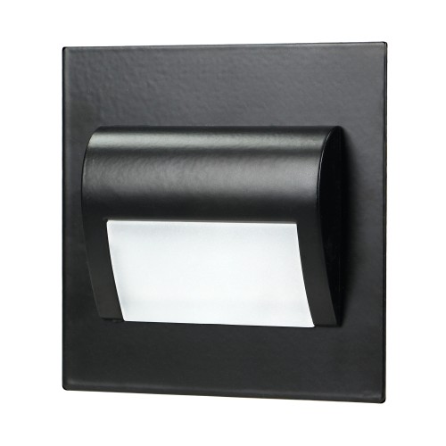 DRACO LED NEW 1,5W, oprawa schodowa podtynkowa, 12VDC, 30lm, 3000K, czarny, innowacyjny sposób montażu AD-OS-6164L3/B ADVITI