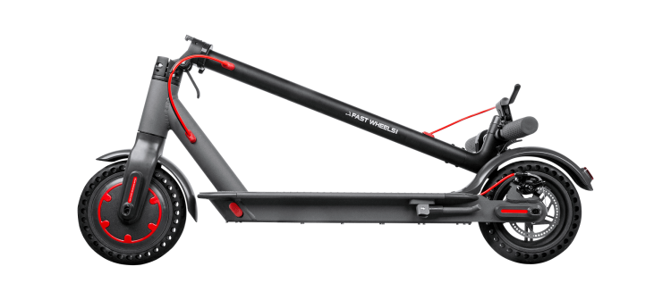 Hulajnoga Elektryczna FAST WHEELS PRO SMART Rebel ZAB0030 do 120kg 30km/h 250W + dedykowana Aplikacja Czarna