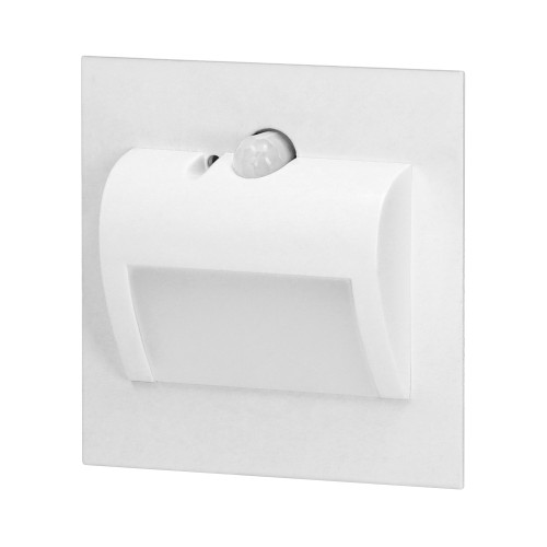DRACO LED NEW 1,5W, oprawa schodowa podtynkowa, 12VDC, 30lm, 4000K, biała, czujnik ruchu i zmierzchu AD-OS-6164LR4/W ADVITI