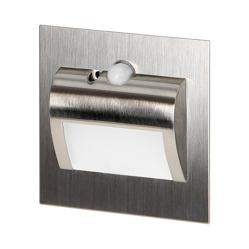 DRACO LED NEW 1,5W, oprawa schodowa podtynkowa, 12VDC, 30lm, 6000K, satyna, czujnik ruchu i zmierzchu AD-OS-6164LR6/N ADVITI