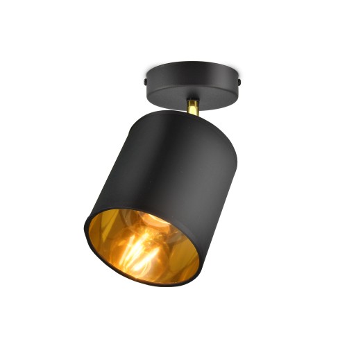 Bati SP 1, oprawa ścienno-sufitowa, E27, max. 60W, czarna AD-LD-6269BE27M ADVITI