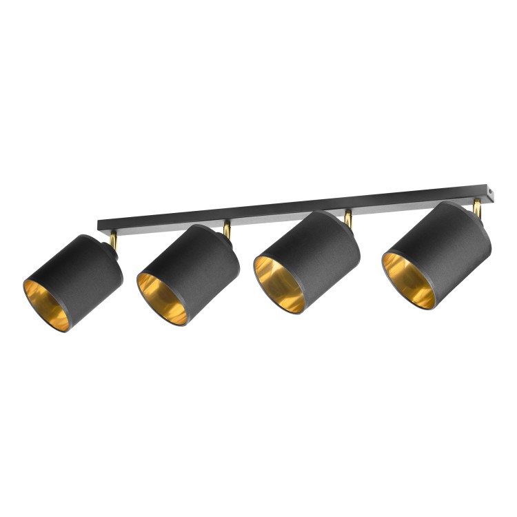 Bati SP 4, oprawa ścienno-sufitowa, E27, max. 4x60W, czarna AD-LD-6271BE27M ADVITI