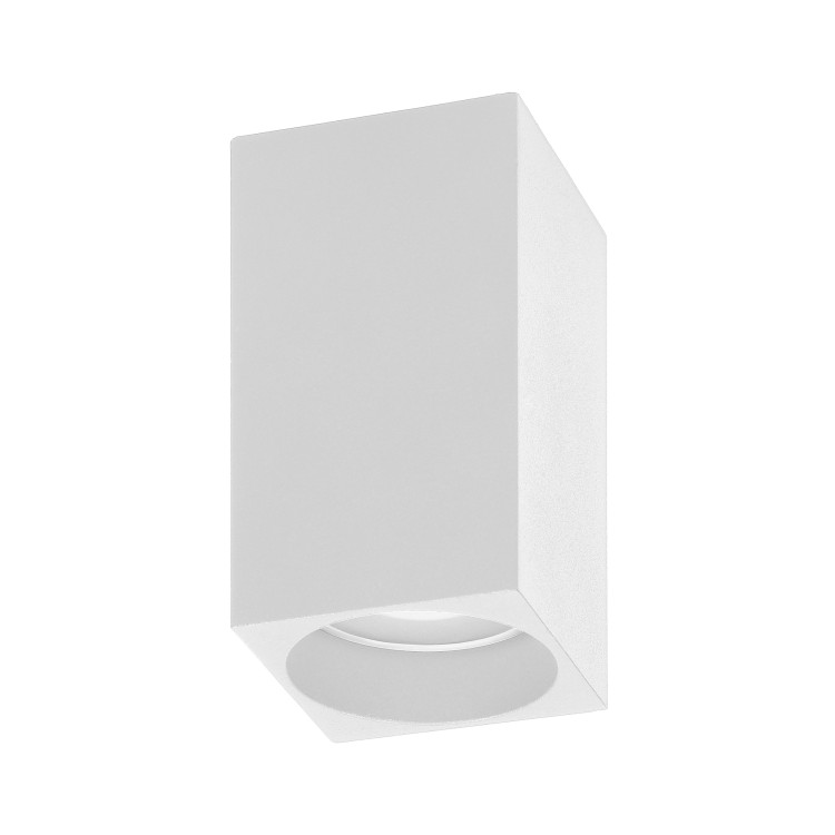 BARBRA DLS GU10 downlight max 50W, IP20, kwadrat, biały, aluminium AD-OD-6142WGU10 ADVITI