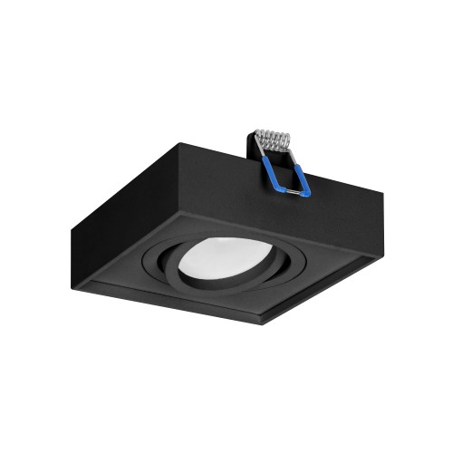 SORMUS S ramka dekoracyjna oprawy punktowej, MR16/GU10 max 50W, regulowana, kwadrat, czarna AD-OD-6168/B ADVITI oczko