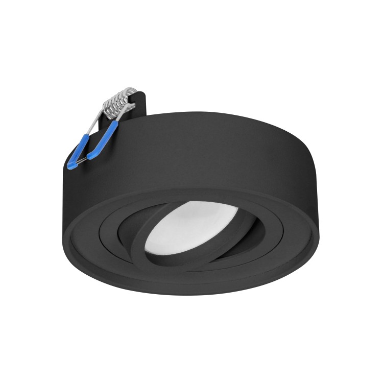 SORMUS R ramka dekoracyjna oprawy punktowej, MR16/GU10 max 50W, regulowana, koło, czarna AD-OD-6169/B ADVITI oczko