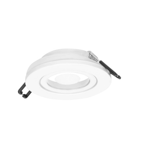 DARI R ramka dekoracyjna oprawy punktowej, MR16/GU10 max 50W, okrąg, biała IP44 AD-OD-6170/W ADVITI oczko