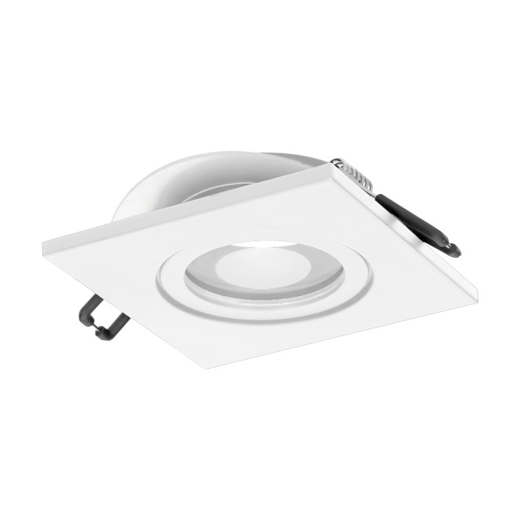 DARI S ramka dekoracyjna oprawy punktowej, MR16/GU10 max 50W, kwadrat, biała IP44 AD-OD-6171/W ADVITI oczko