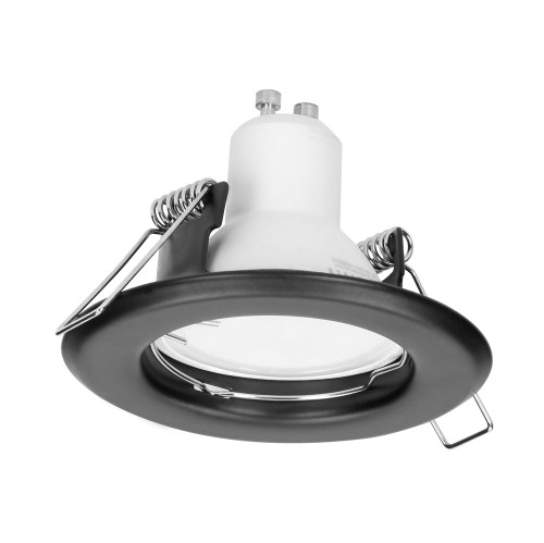 SUTRI RC ramka dekoracyjna oprawy punktowej, MR16/GU10 max 50W, okrągła, stała, czarna AD-OD-6175/B ADVITI oczko