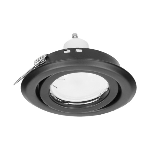 SUTRI RM ramka dekoracyjna oprawy punktowej, MR16/GU10 max 50W, okrągła, regulowana, czarna AD-OD-6176/B ADVITI oczko