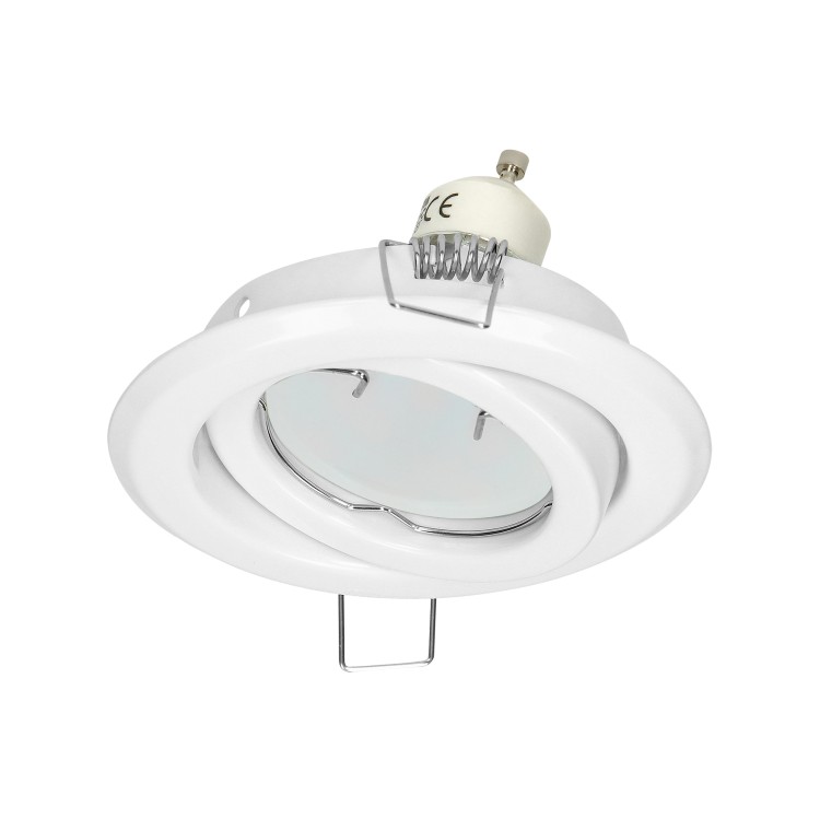 SUTRI RM ramka dekoracyjna oprawy punktowej, MR16/GU10 max 50W, okrągła, regulowana, biała AD-OD-6176/W ADVITI oczko
