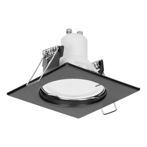 SUTRI SC ramka dekoracyjna oprawy punktowej, MR16/GU10 max 50W, kwadrat, stała, czarna AD-OD-6177/B ADVITI oczko