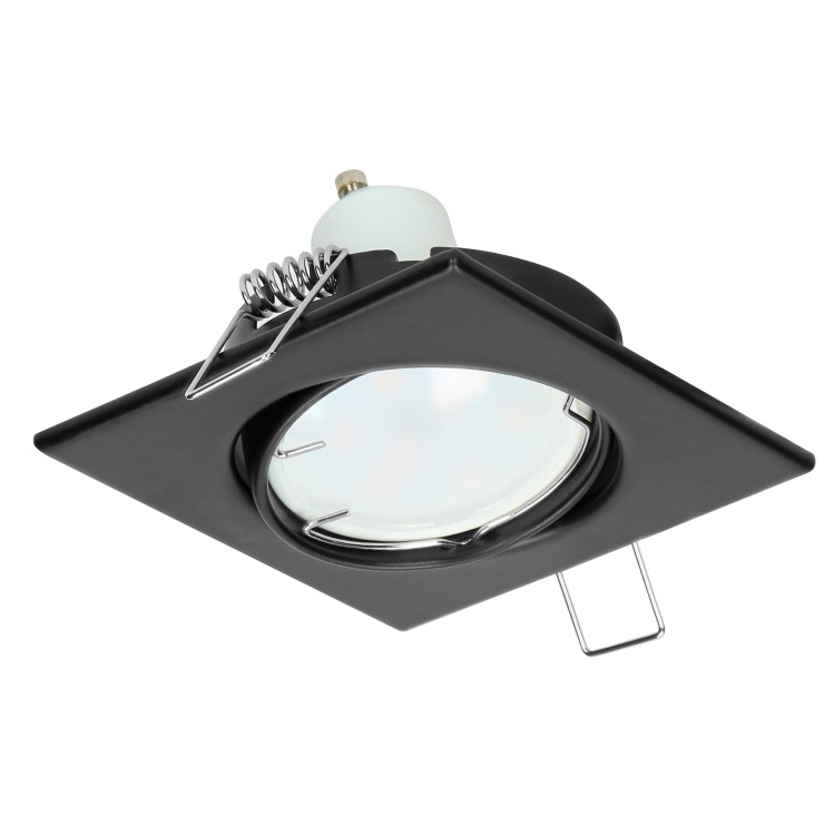 SUTRI SM ramka dekoracyjna oprawy punktowej, MR16/GU10 max 50W, kwadrat, regulowana, czarna AD-OD-6178/B ADVITI oczko