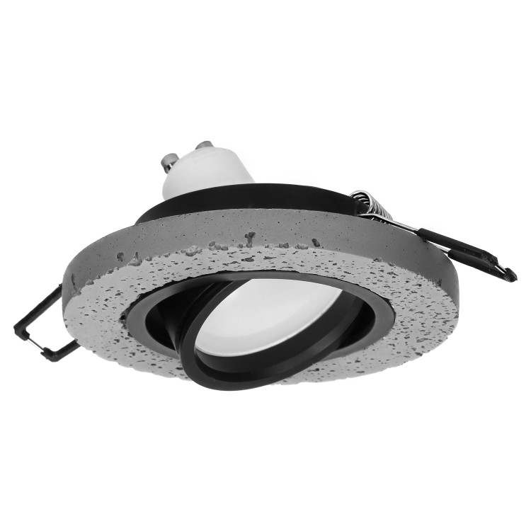 HALISI RM ramka dekoracyjna oprawy punktowej, MR16/GU10 max 50W, koło, ruchoma, czarna AD-OD-6182 ADVITI oczko