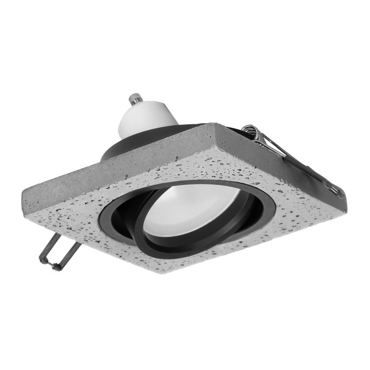 HALISI SM ramka dekoracyjna oprawy punktowej, MR16/GU10 max 50W, kwadrat, ruchoma, czarna AD-OD-6183 ADVITI oczko