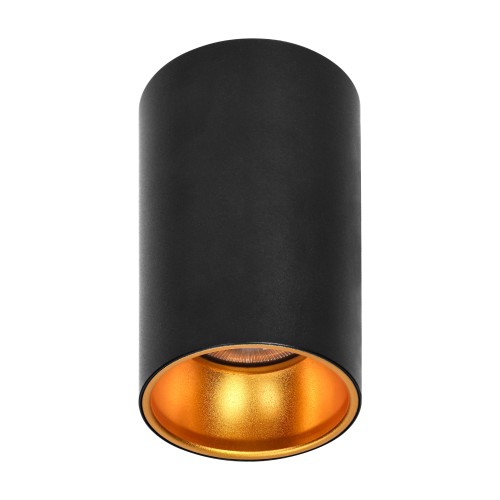 ELIZA, oprawa typu downlight, GU10 max. 35W, IP20, okrągła, czarno-złota, aluminium AD-OD-6521/B-C ADVITI