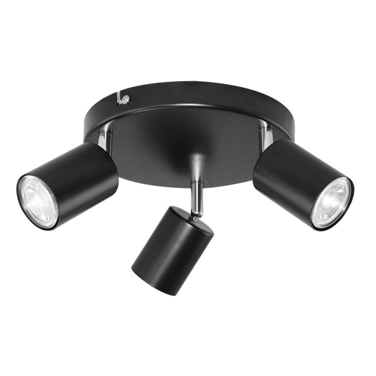 Rino SP 3, oprawa ścienno-sufitowa, GU10 max. 3x50W, IP20, czarna AD-OP-6246BGU10 ADVITI