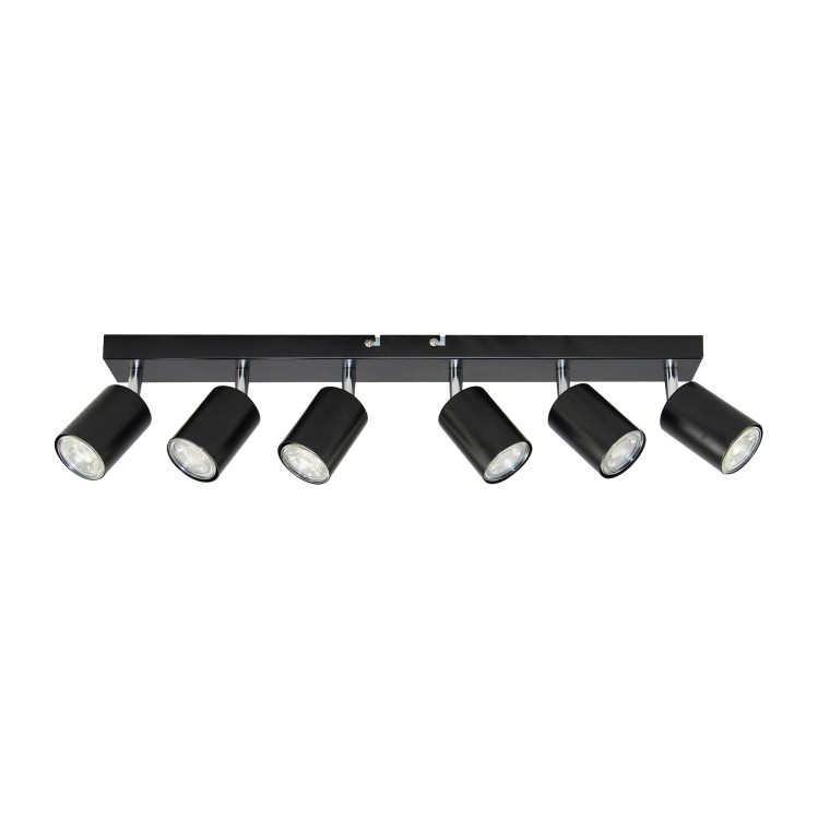 DOA SP 6, oprawa ścienno-sufitowa, GU10 max. 6x50W, IP20, czarna AD-OP-6277BGU10 ADVITI