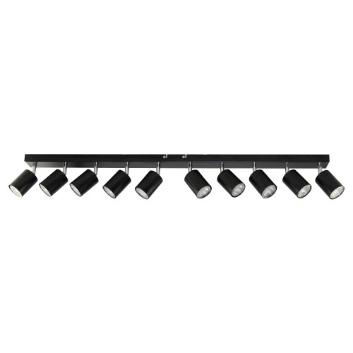 DOA SP 10, oprawa ścienno-sufitowa, GU10 max. 10x50W, IP20, czarna AD-OP-6279BGU10 ADVITI