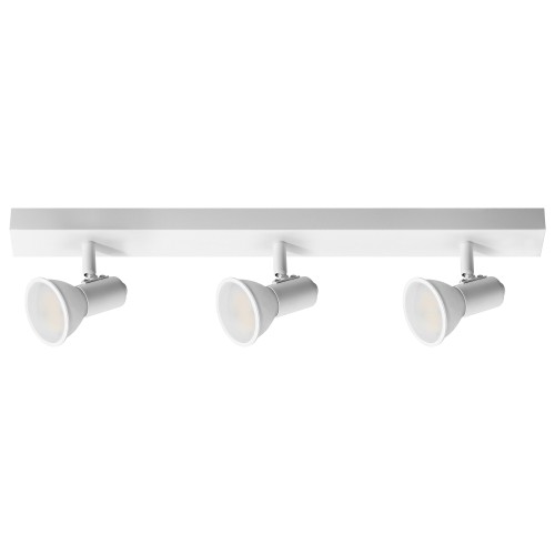 RIO SP 3, oprawa ścienno-sufitowa, GU10 max. 3x60W, IP20, biała AD-OP-6431WGU10 ADVITI