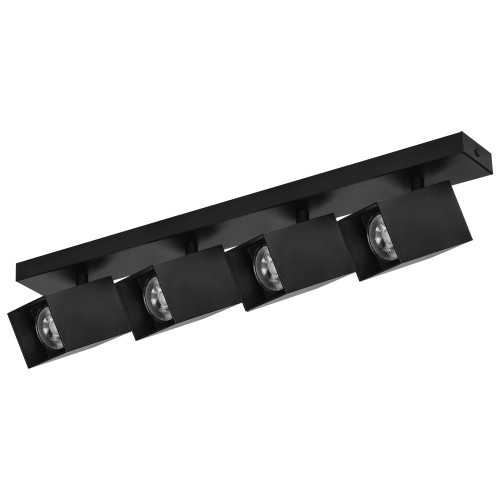 KUBAR SP 4, oprawa ścienno-sufitowa, GU10 max. 4x35W, IP20, czarna AD-OP-6512BGU10 ADVITI