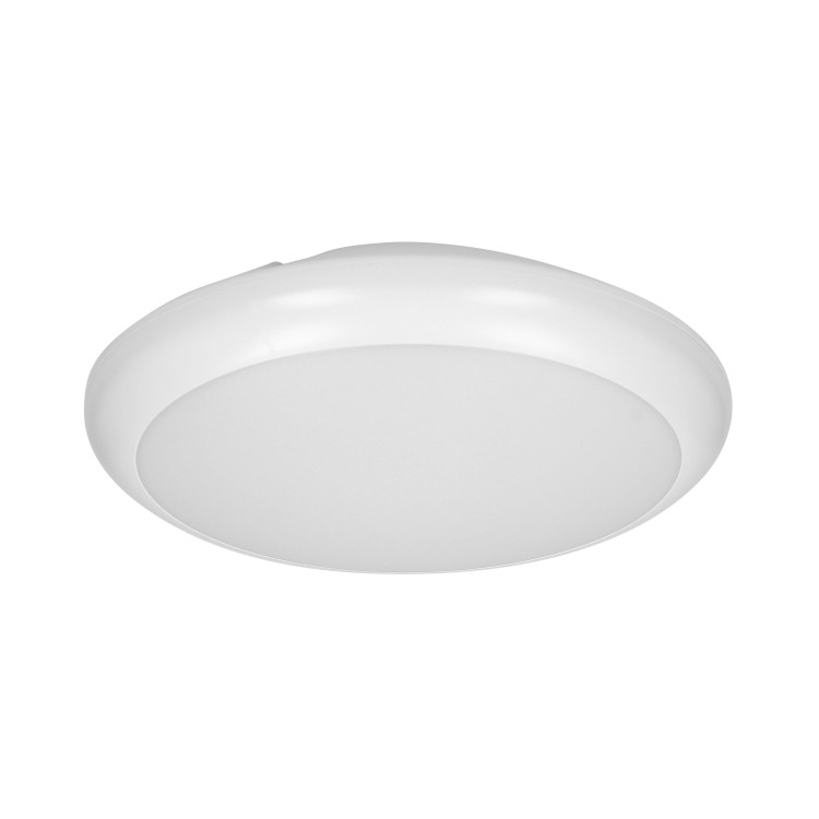 LAPIS LED 12W, plafon oświetleniowy z mikrofalowym czujnikiem ruchu, 800lm, IP65, 4000K, IK10, poliwęglan mleczny, biały AD-PL-6118WLPMM4 ADVITI