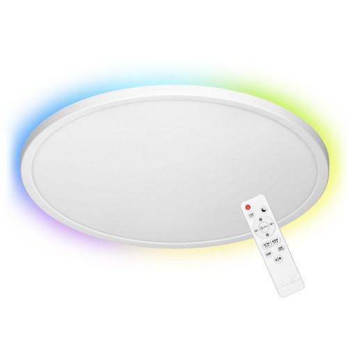 VITO LED 36W, plafon oświetleniowy, 3500lm, IP20, 3000/4000/6500K + RGB, pilot, biały, Ø 400 AD-PL-6514WLZM/CCT ADVITI