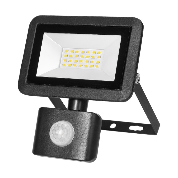 FARO S LED 20W naświetlacz z PIR, 1600lm, IP44, 4000K, aluminium + szkło AD-NL-6253BLR4 ADVITI
