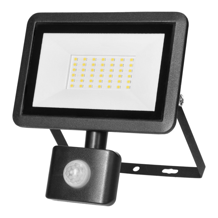 FARO S LED 30W naświetlacz z PIR, 2400lm, IP44, 4000K, aluminium + szkło AD-NL-6254BLR4 ADVITI